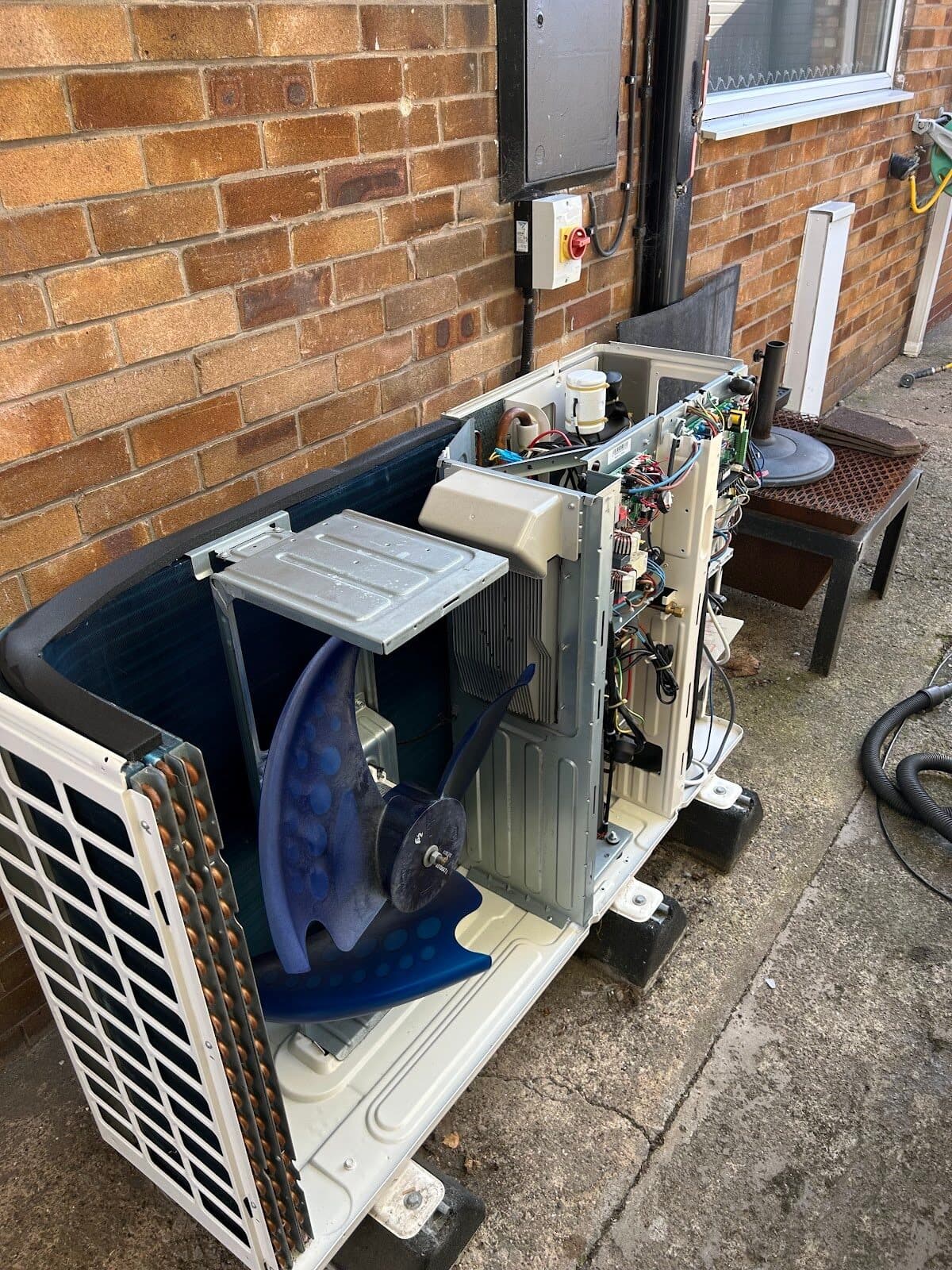Air source heat pump service detail by Nimbus Boilers, Heat Pumps & Renewables